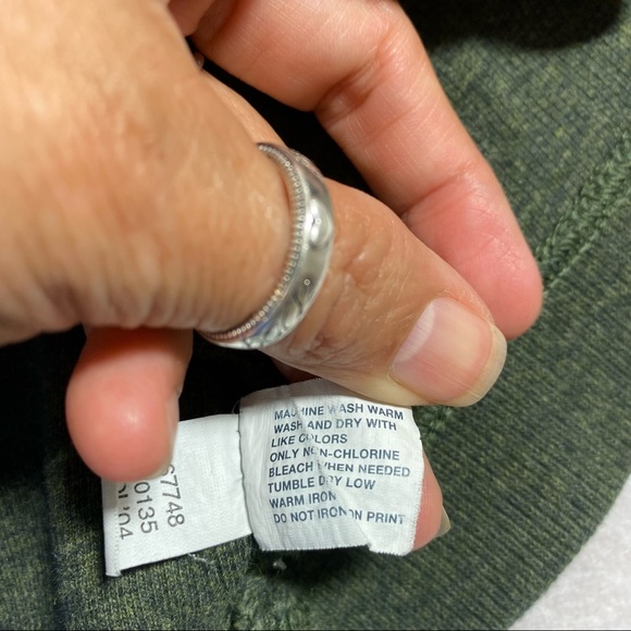 Gap Classic Fit Shirt Long Sleeve Crew Neckline Green XL sweatshirt swea… - Picture 7 of 11